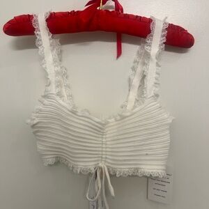 For Love And Lemons Lena Bralette Top. NWT Size M